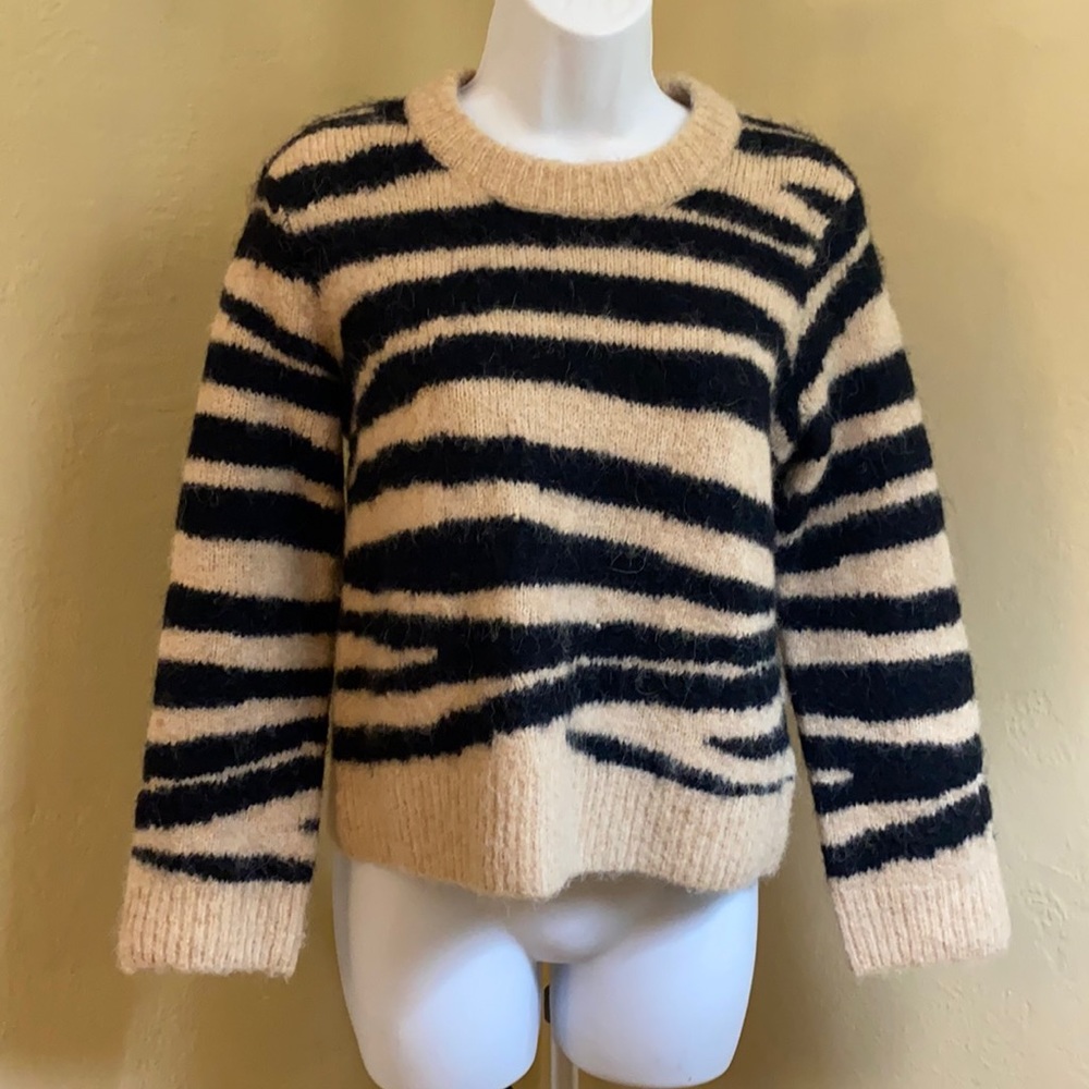 Madewell zebra print sweater